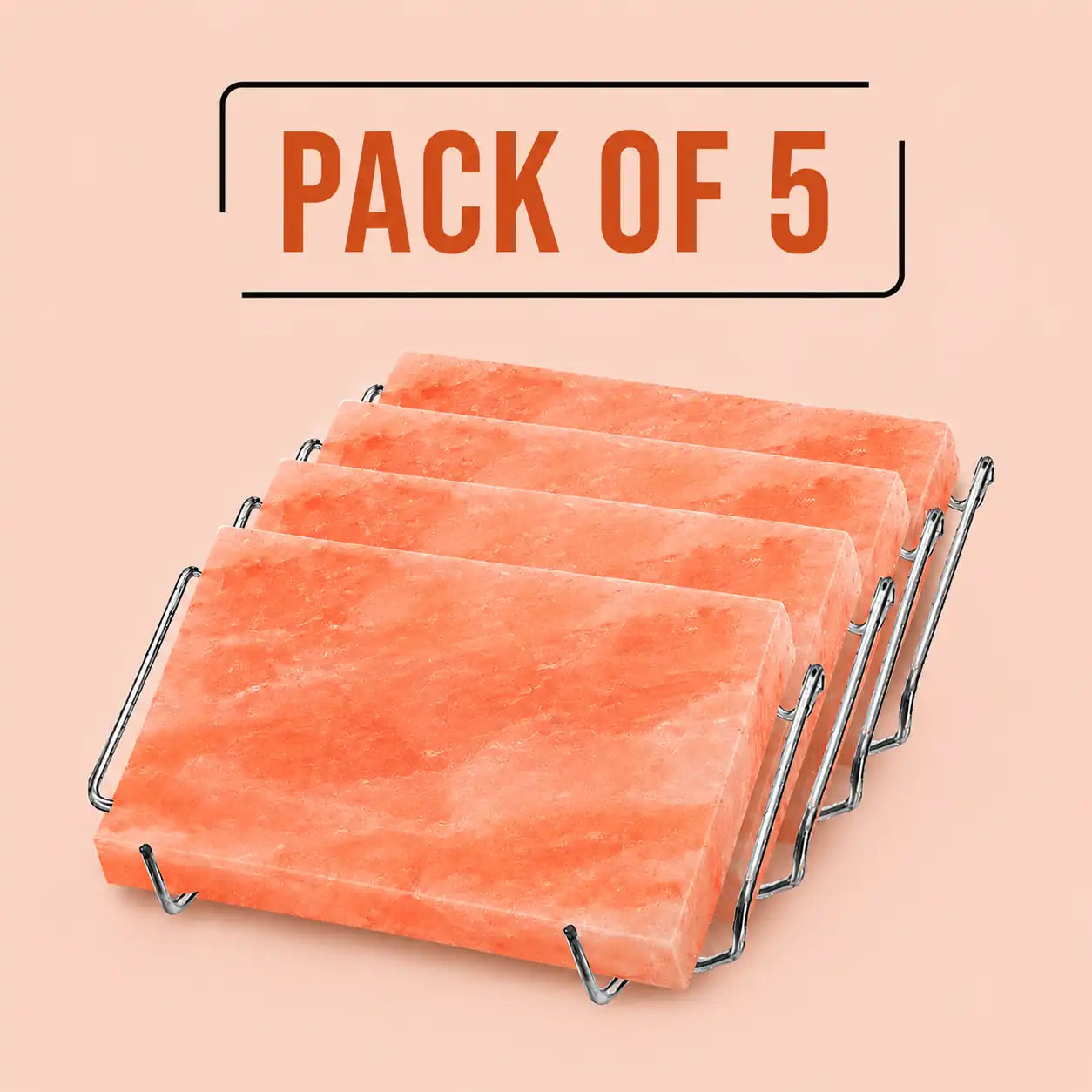 Salt Block for Grilling 12"×8"×1.5", Pack of 5