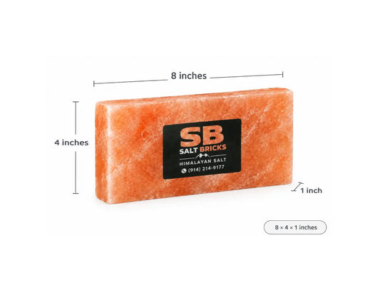 Wholesale Himalayan Salt Tiles 8" x 4" x 1"