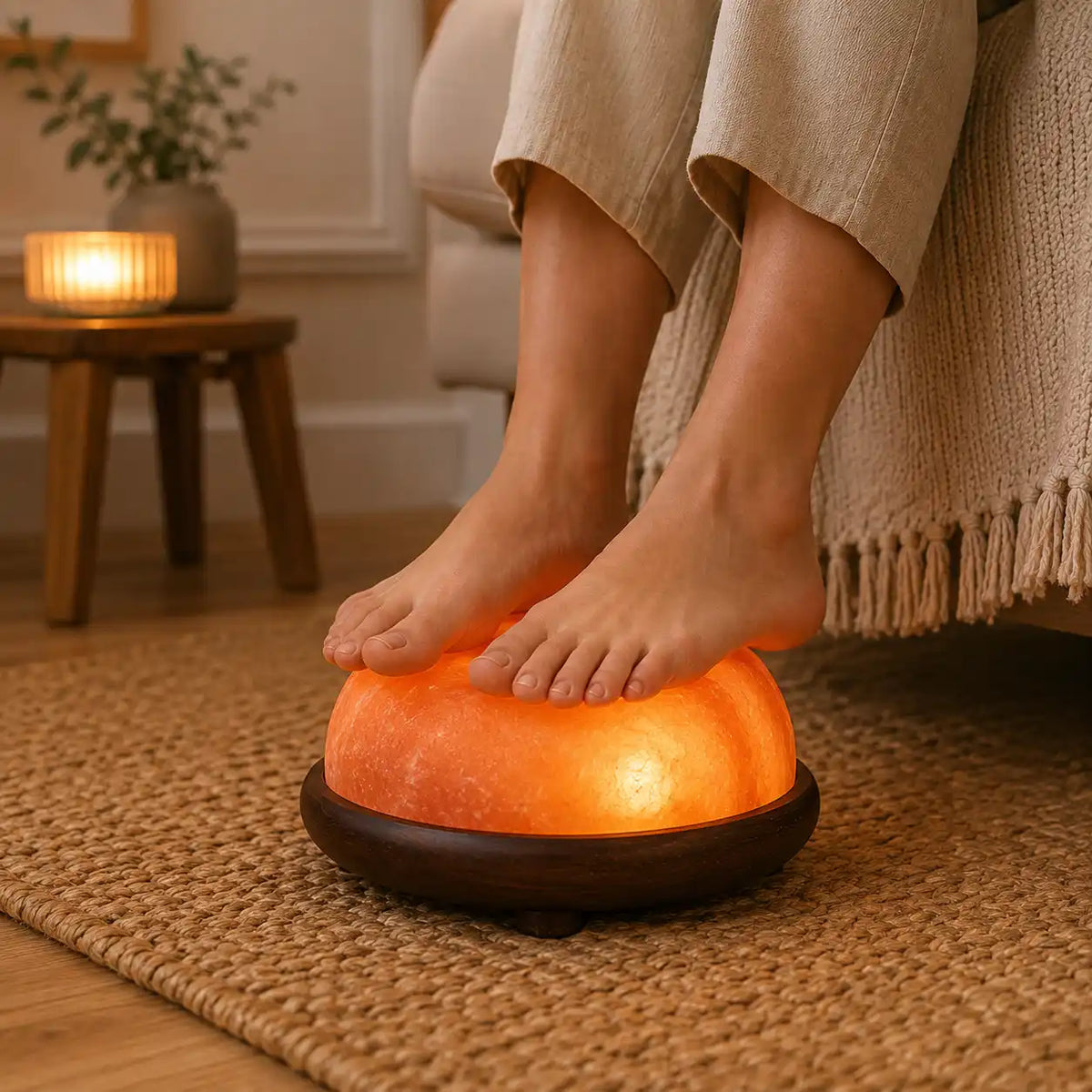 Himalayan Salt Foot Detox Dome Lamp