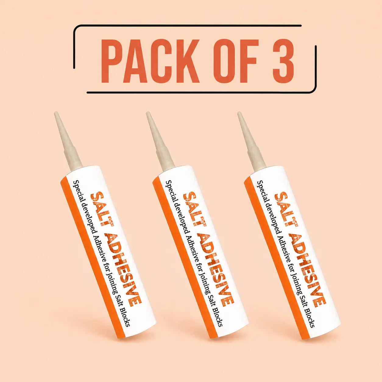 Himalayan Salt Adhesive, Pack of 3 Cartridges
