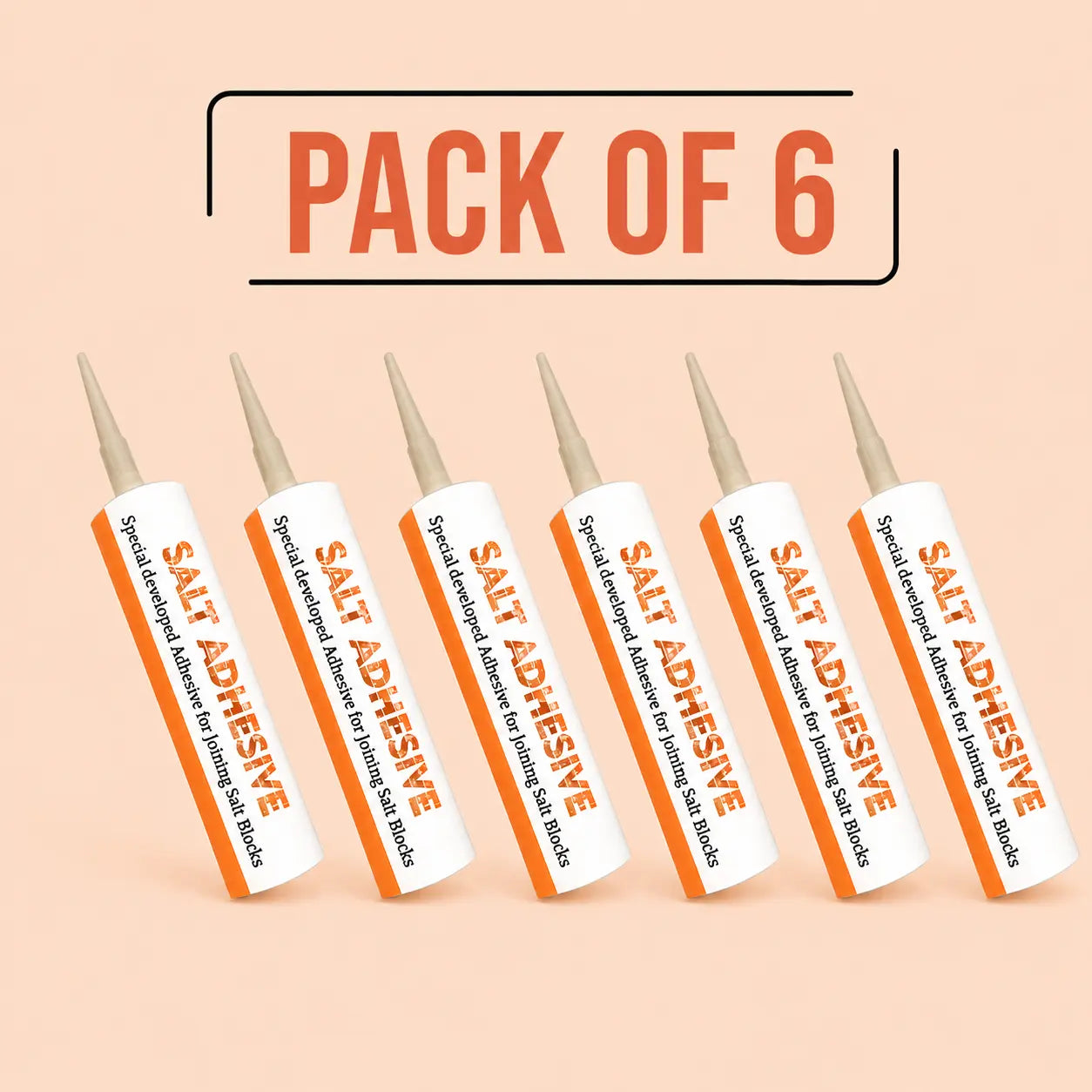 Himalayan Salt Adhesive, Pack of 6 Cartridges