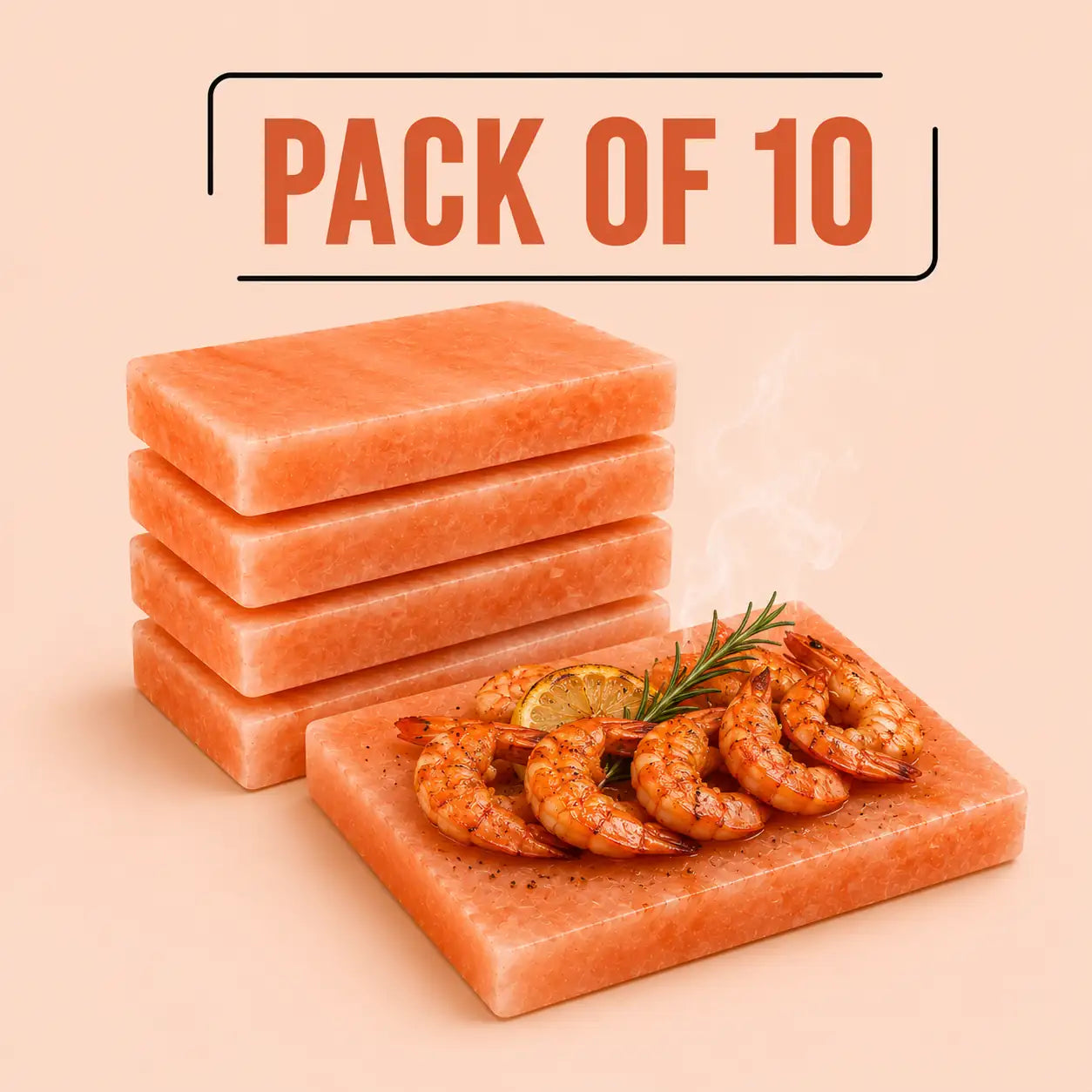 Salt Block for Cooking 8"×8"×2", Pack of 10