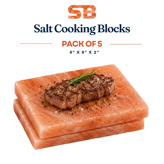 Himalayan Salt Cooking Plate 8"×8"×2", Pack of 5