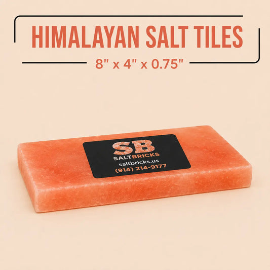 Himalayan Salt Tiles 8" x 4" x 0.75"