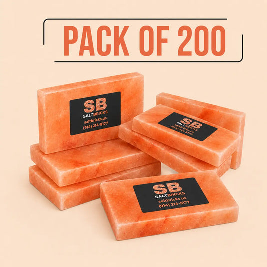 Himalayan Salt Tiles 8"×4"×1", Pack of 200