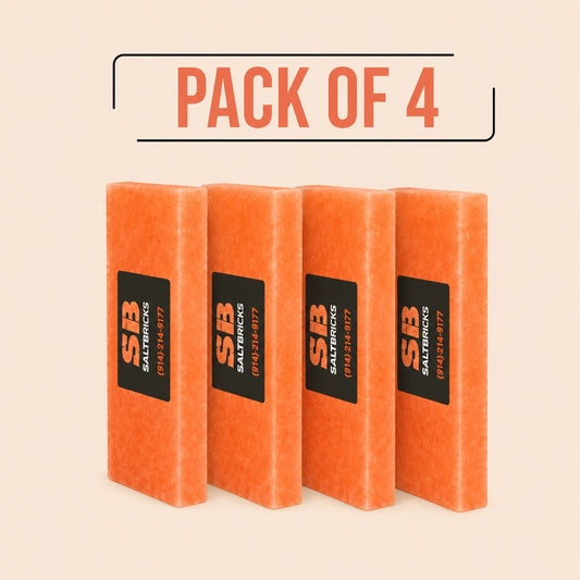 Himalayan Salt Tiles 8"×4"×1", Pack of 4