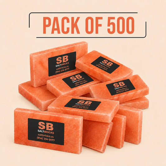 Himalayan Salt Tiles 8"×4"×1", Pack of 500