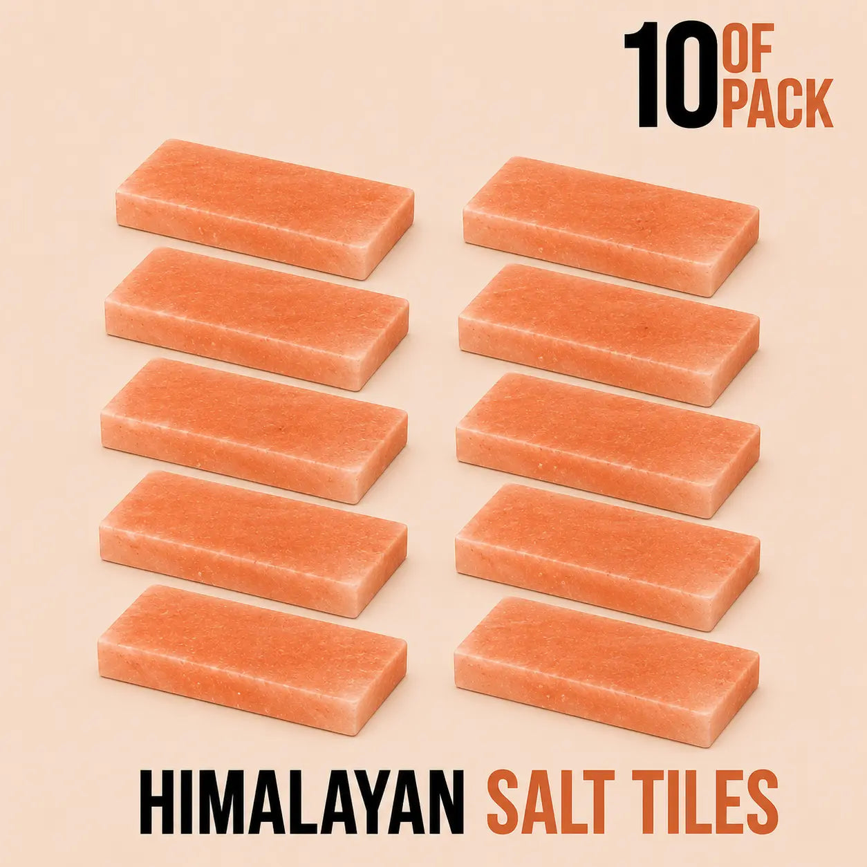 Himalayan Salt Tiles 8" x 4" x 0.75"