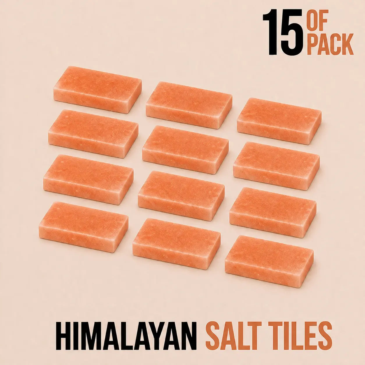 Himalayan Salt Tiles 8" x 4" x 0.75"