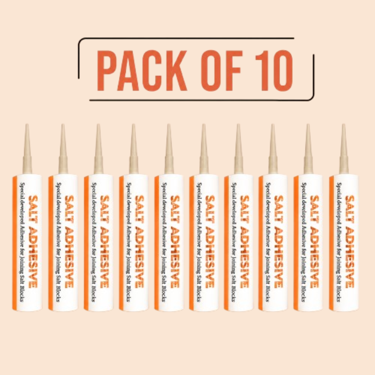 Himalayan Salt Adhesive, Pack of 10 Cartridges