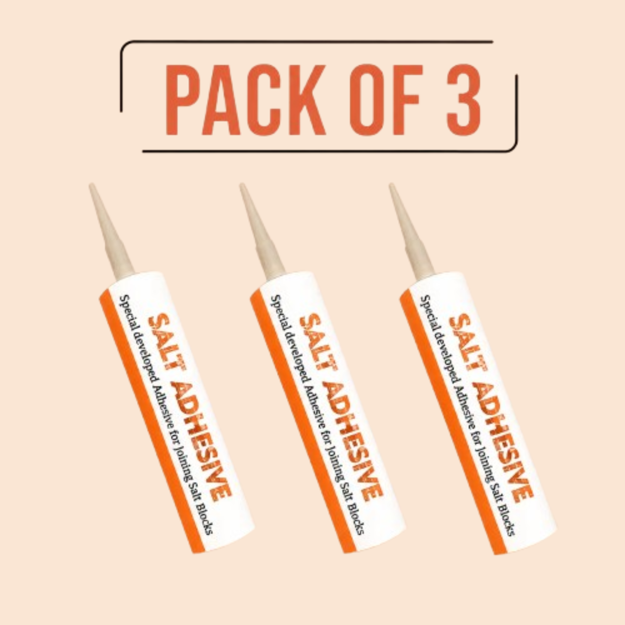 Himalayan Salt Adhesive, Pack of 3 Cartridges