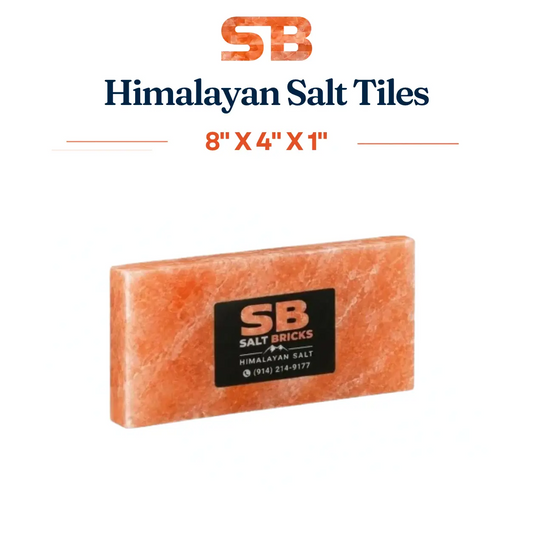 Wholesale Himalayan Salt Tiles 8" x 4" x 1"