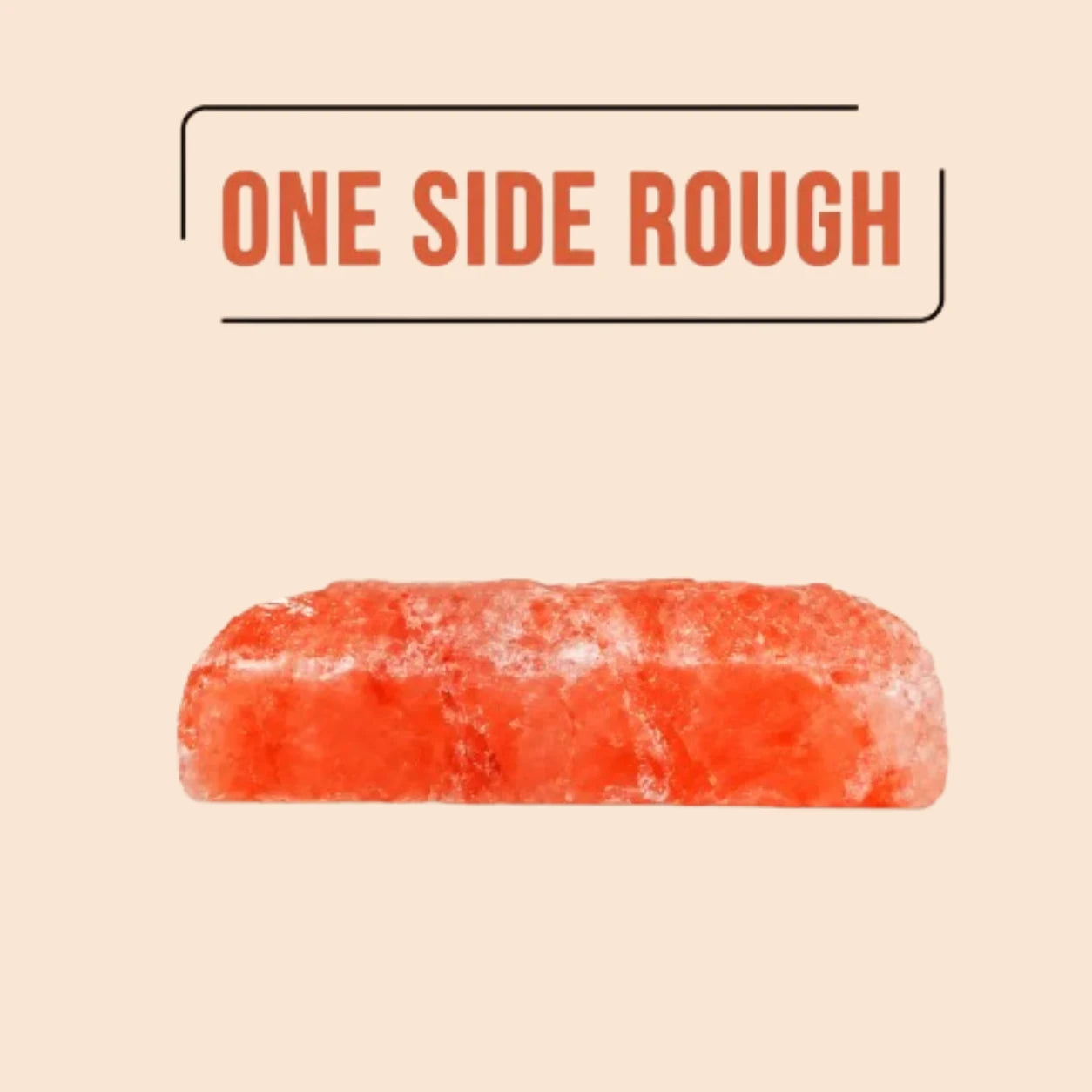 Himalayan Salt Bricks One Side Natural - 8" x 4" x 2"