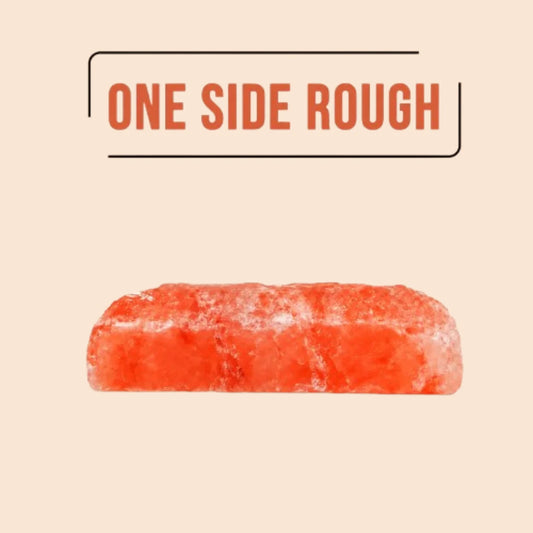Himalayan Salt Bricks One Side Natural - 8" x 4" x 2"