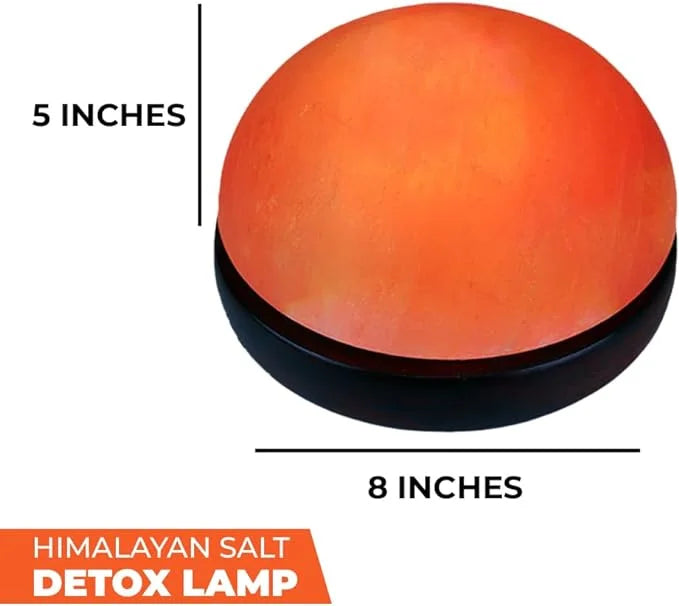 Manasil Himalayan Salt Lamp - Feet Detox Dome, 11-13 Lbs, 8 Inch (Model DS-01)