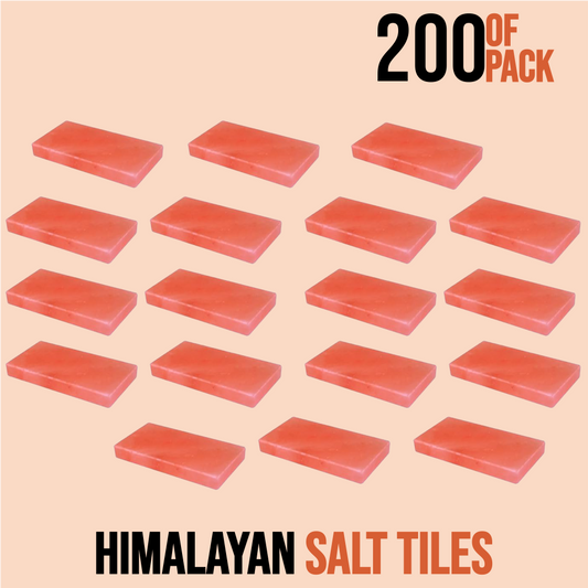 Wholesale Himalayan Salt Tiles 8" x 4" x 1" - Pack 200