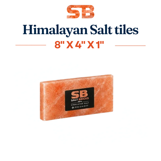 Wholesale Himalayan Salt Tiles 8" x 4" x 1"
