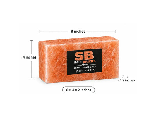 Himalayan Salt Bricks 8" x 4" x 2"