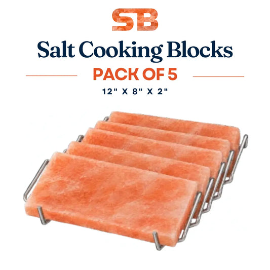 Himalayan Salt Cooing Blocks 12x8x2 Pack of 5
