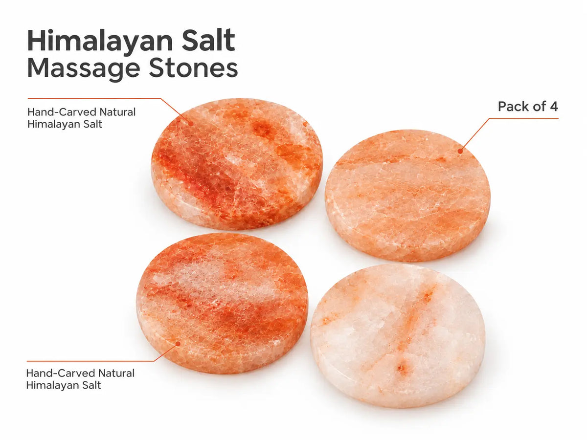 Himalayan Salt Massage Stones Pack of 4
