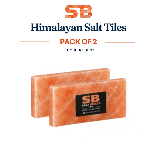 Himalayan Salt Tiles 8x4x1 Pack of 2