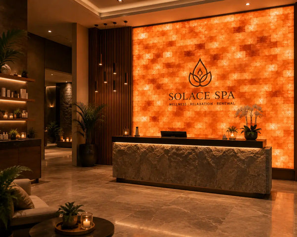 Custom Himalayan salt wall project