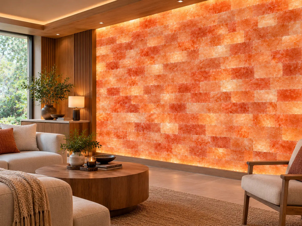 Himalayan Salt Tiles 8"×4"×1", Pack of 10
