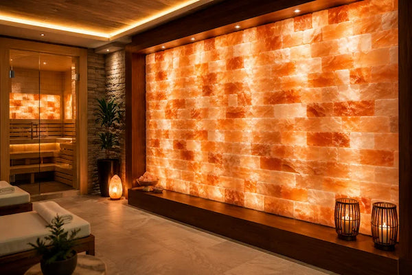 Custom Himalayan salt wall project