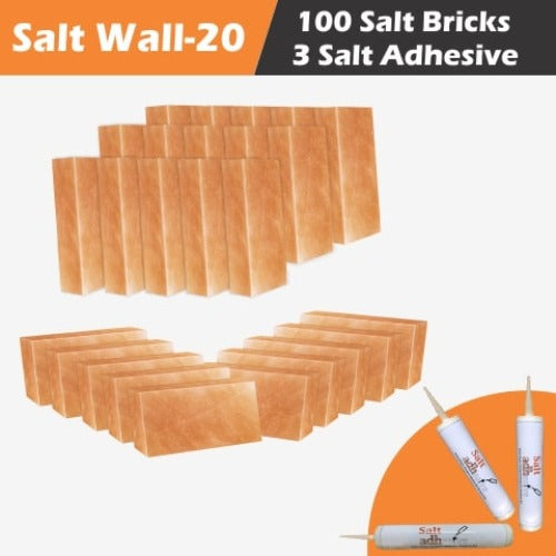 Himalayan salt dry-ageing wall - Salt Bricks